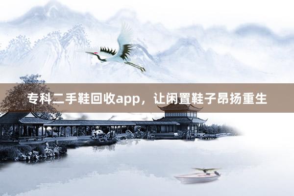 专科二手鞋回收app，让闲置鞋子昂扬重生