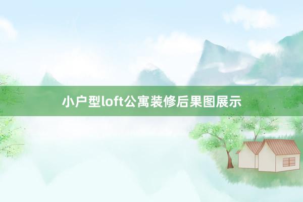 小户型loft公寓装修后果图展示